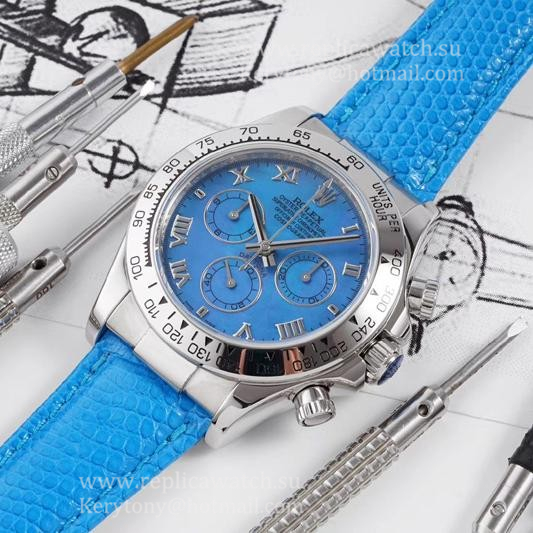 Copy R01ex Daytona  116519 TWF SS Blue Dial 7750