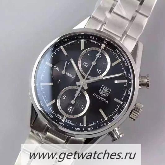 Copy Tag Heuer Carrera Calibre 16 CV2A12 SS Brown Dial Calibre 16