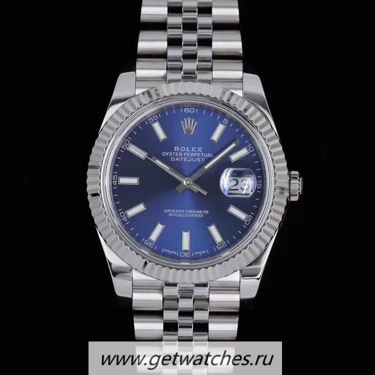 High Quality R01ex Datejust 41 126334 Noob Factory SS 904L Blue Dial 3235