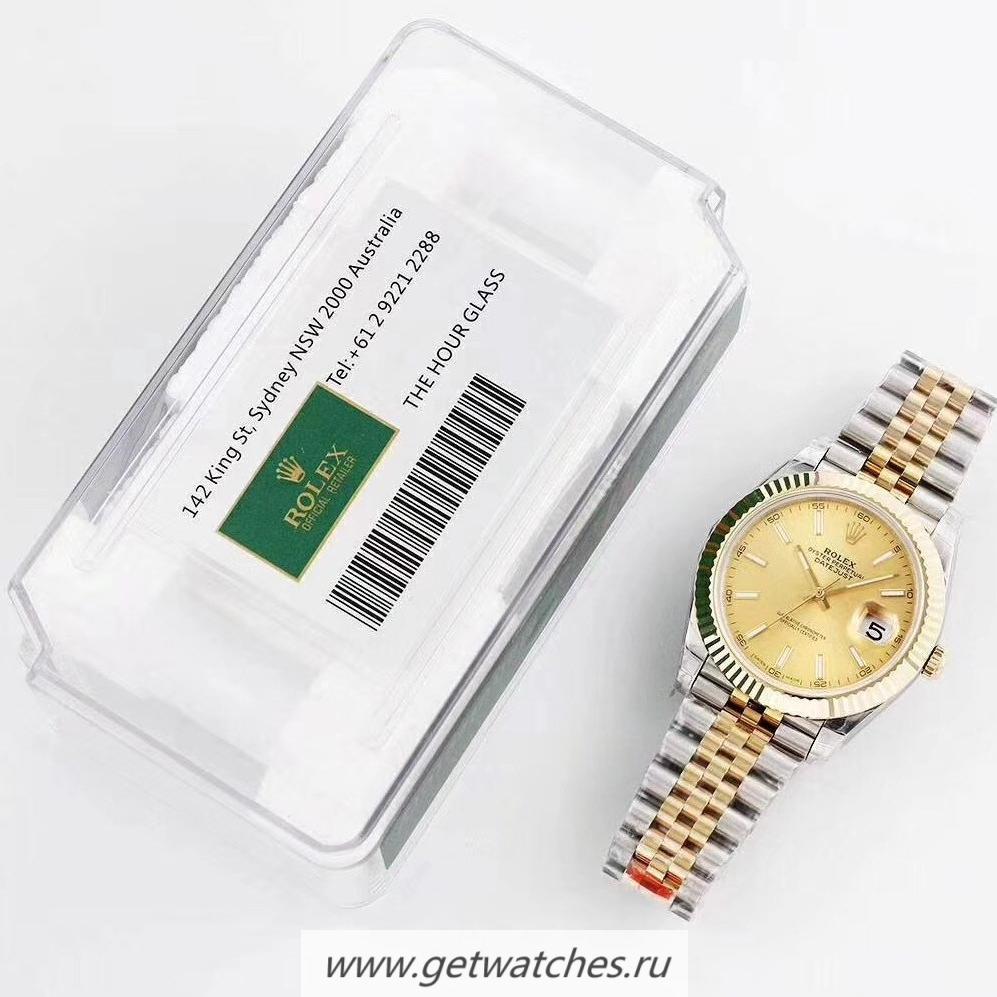 Replica R01ex Datejust II 126333 41mm GMF SS & Yellow Gold Champagne Dial 3235