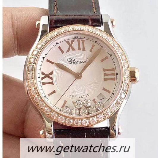 Best Price Chopard Happy Sport 36mm Automatic 278582-6003 Noob Factory SS & D1am0nd Silver & D1am0nd Dial 2892