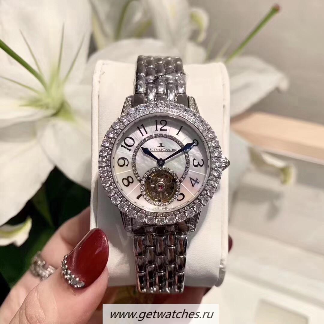 High Quality Jaeger-LeCoultre Rendez-Vous Ladies Tourbillon Q3412105 Noob Factory SS & D1am0nds MOP Dial Caliber 978