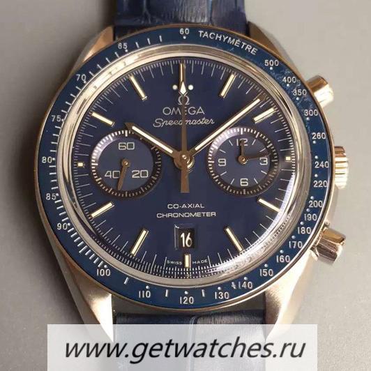 Copy 0me*ga De Ville 39mm Rose Gold Blue Dial 2500